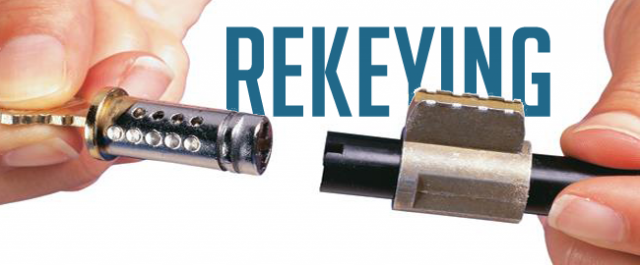Rekey Locks when moving or lost keys.